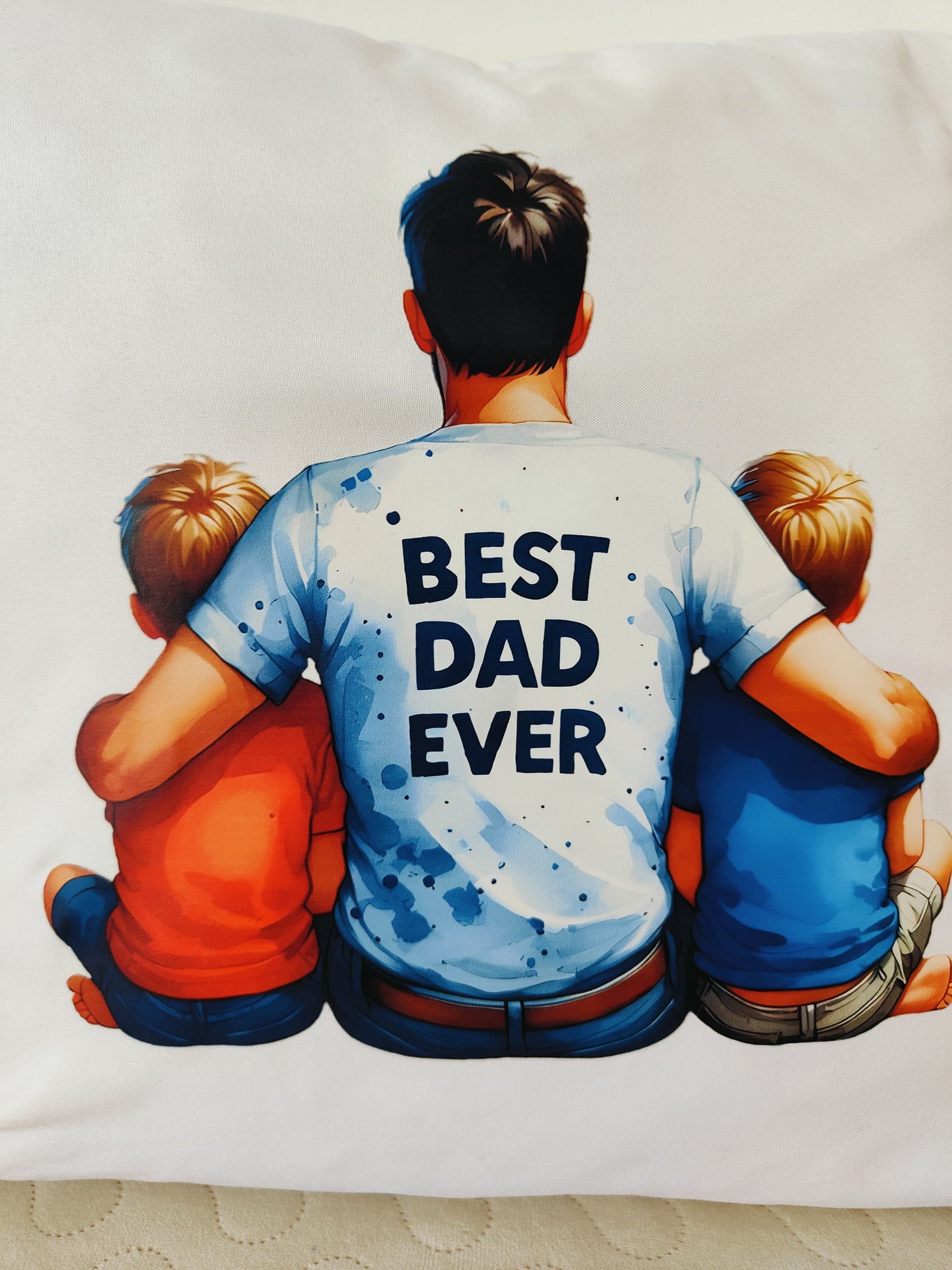 Coussin "Best dad ever"