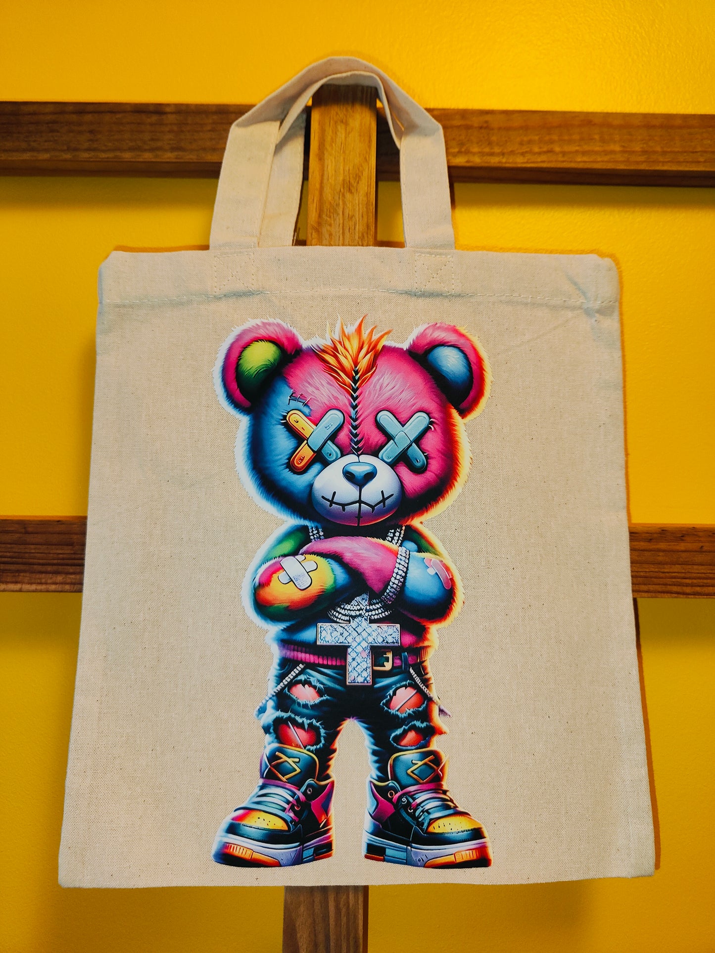 Tote bag écru - Nounours