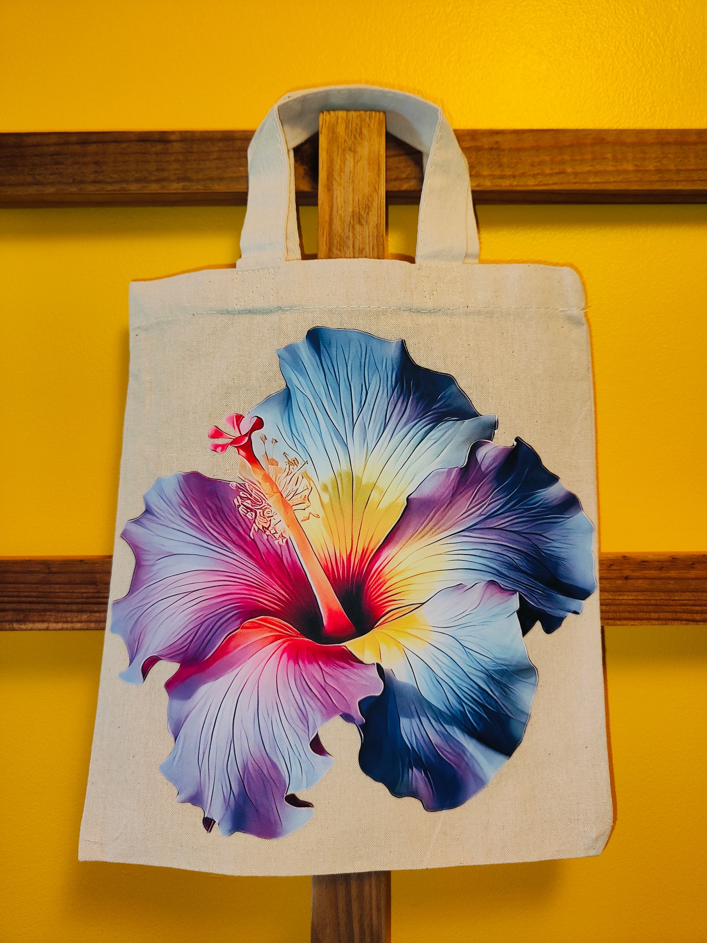 Tote bag écru - Fleur