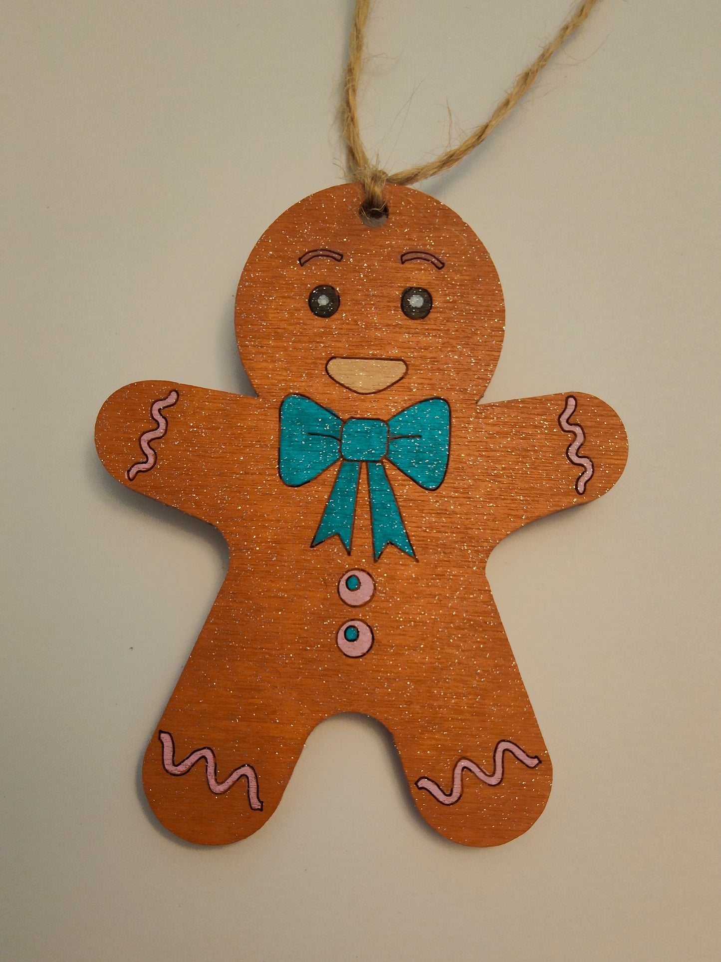 Décoration bois - bonhomme pain d'épices