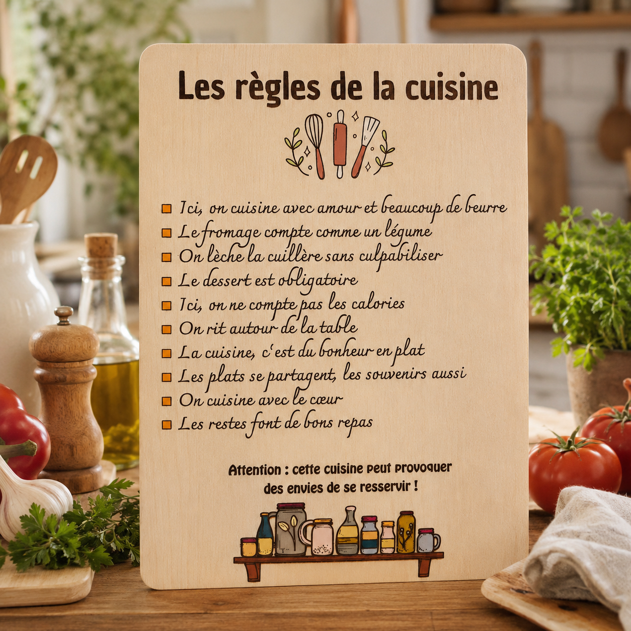 Les règles de la cuisine