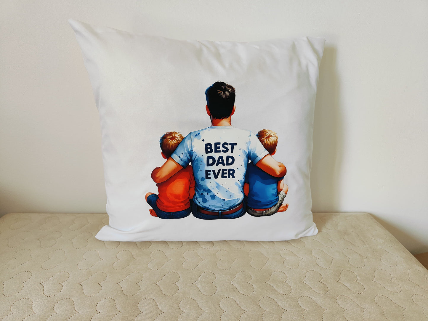 Coussin "Best dad ever"