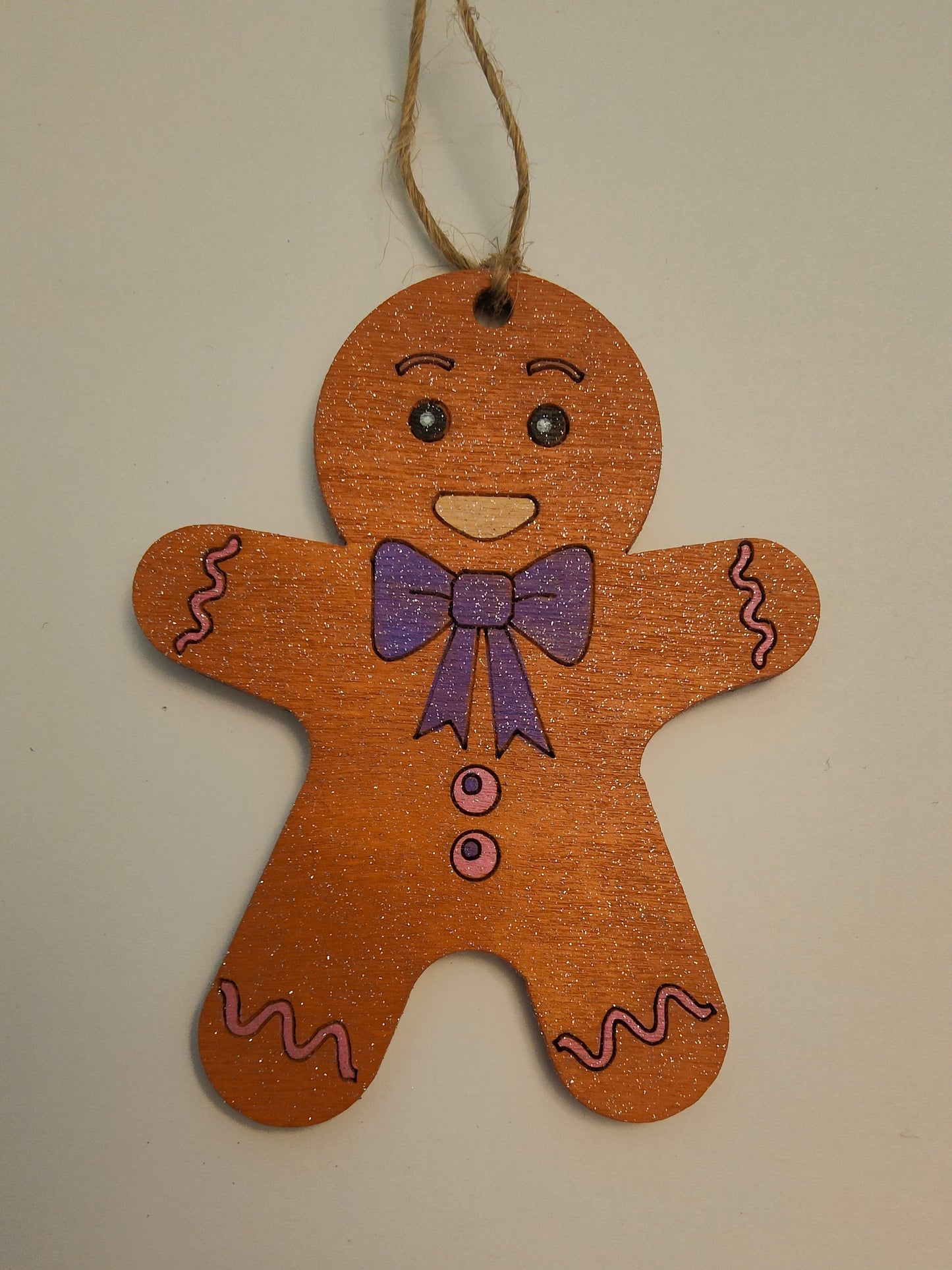 Décoration bois - bonhomme pain d'épices