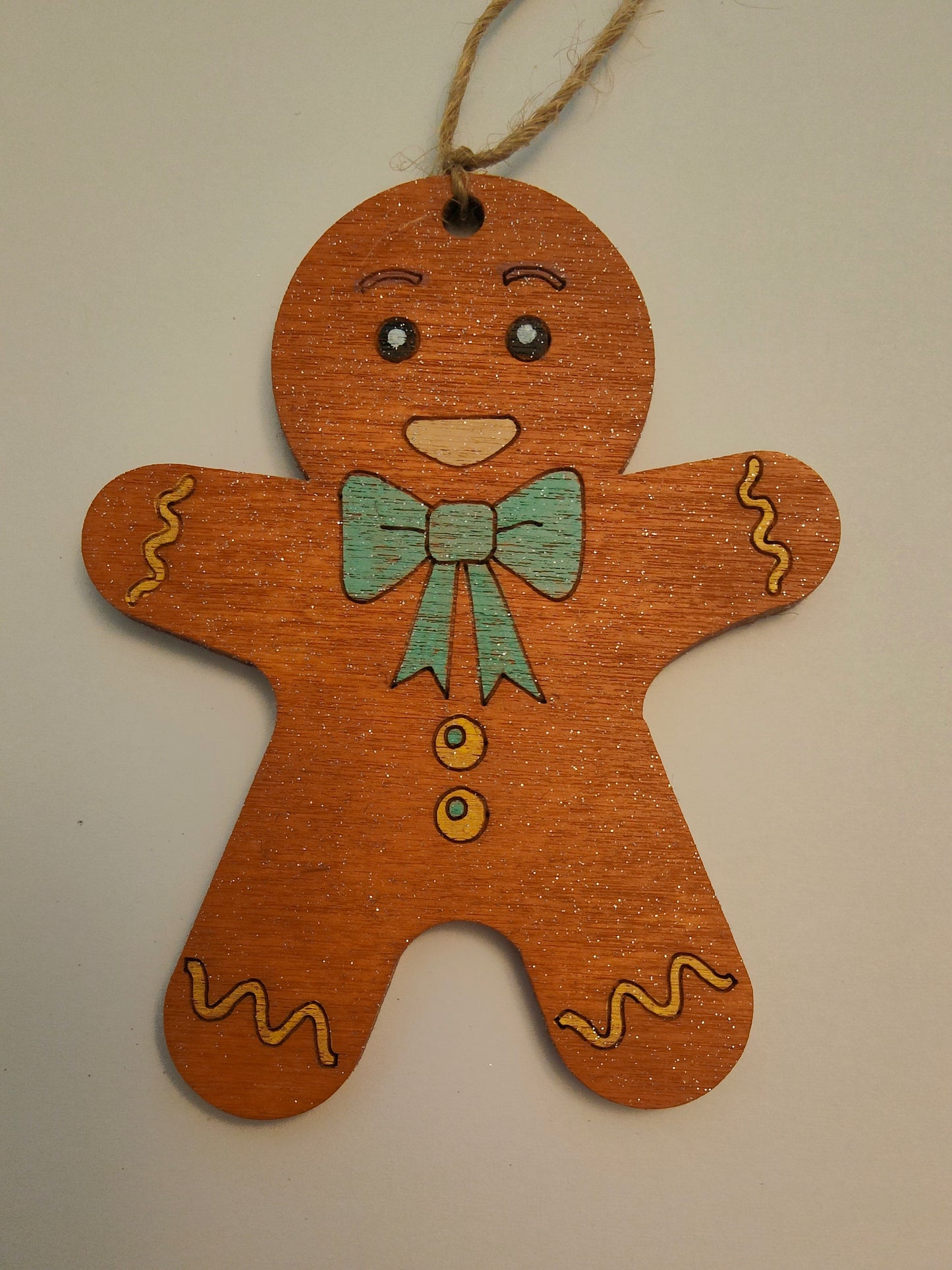 Décoration bois - bonhomme pain d'épices