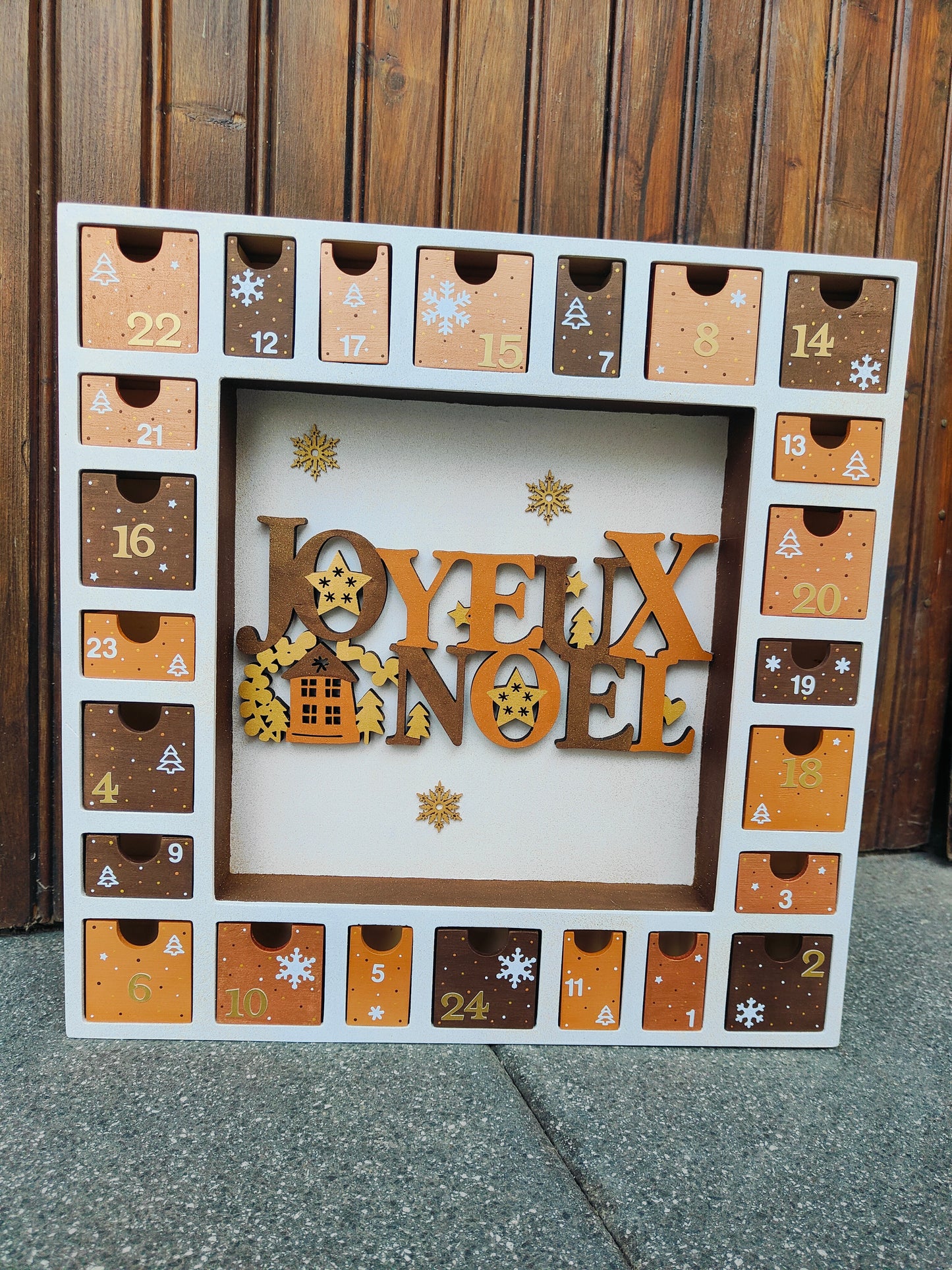 Calendrier de l'avent en bois 🎄
