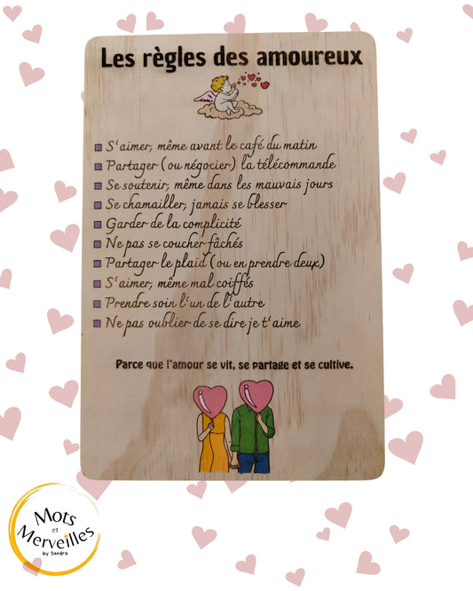 Les règles des amoureux