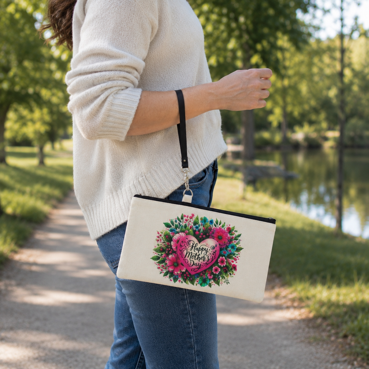 Pochette avec cordon fête des mères