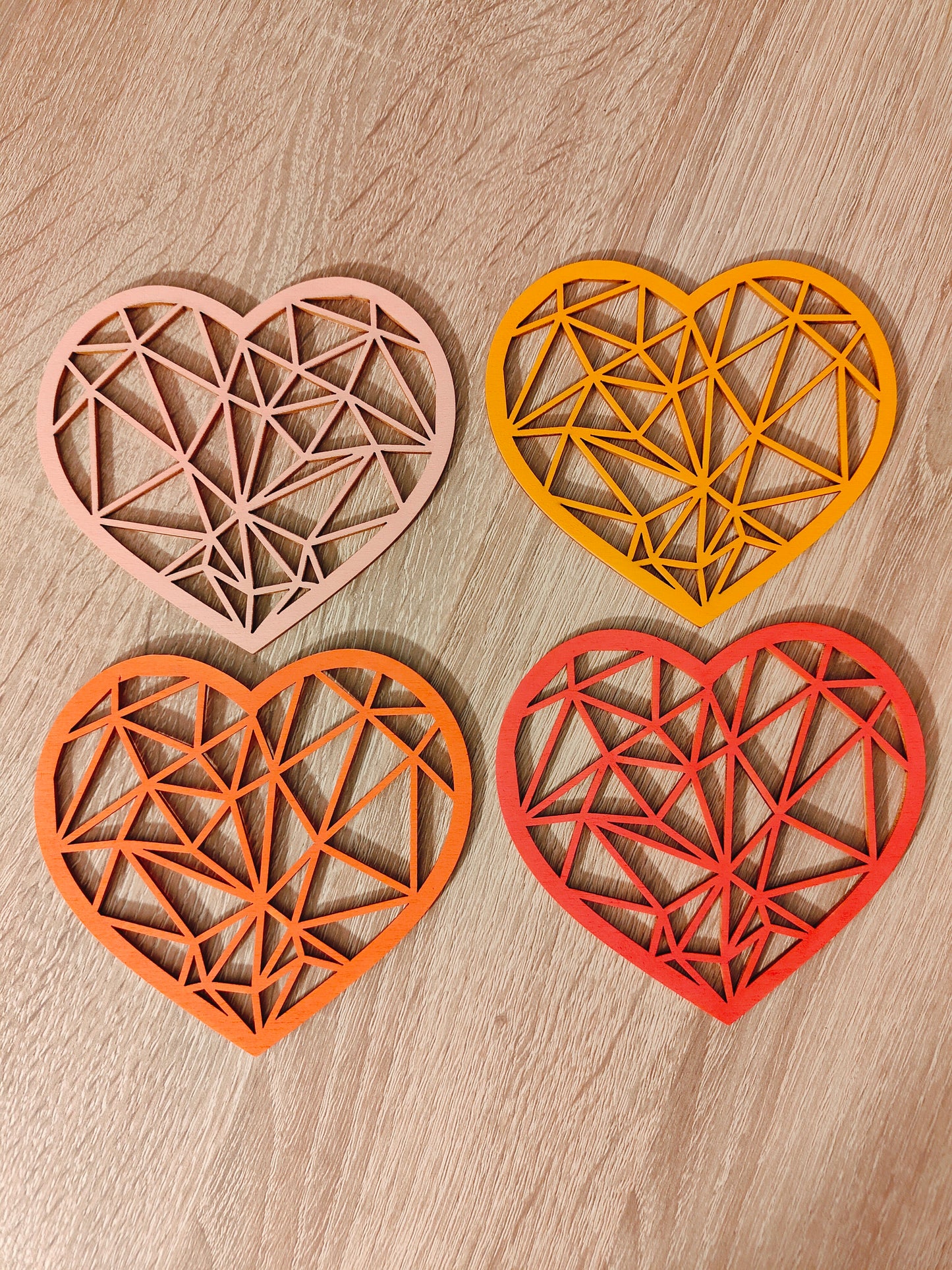 Dessous de verre - cœur