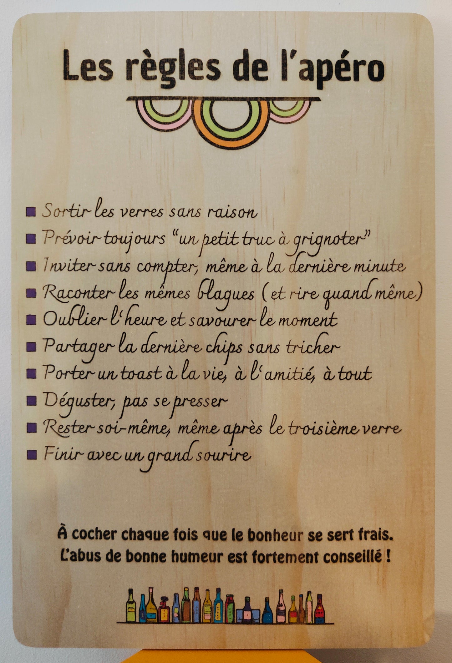 Les règles de l'apéro