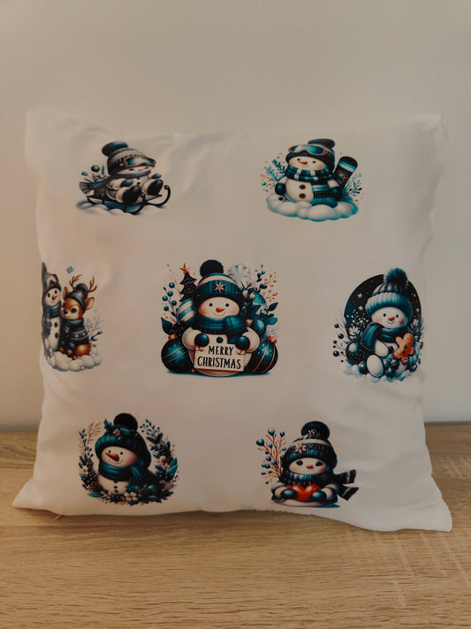 Coussin bonhomme de neige