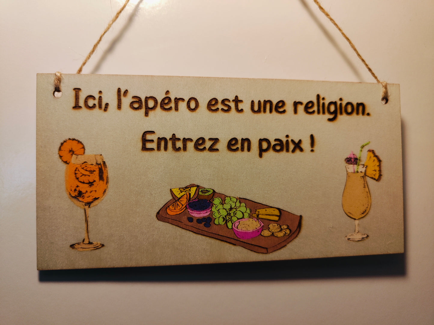 Plaques de porte en bois