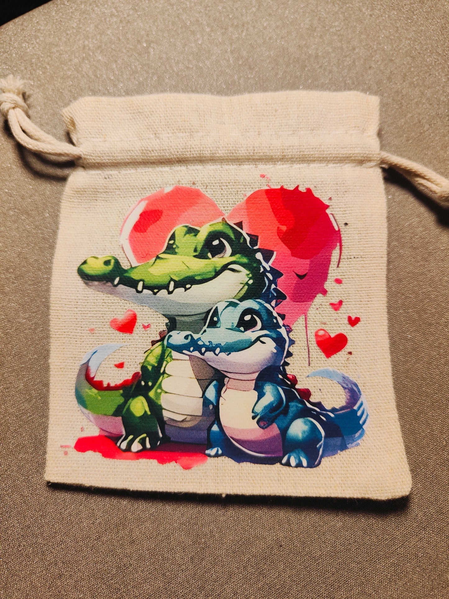 Sac à pochon - St Valentin - animaux