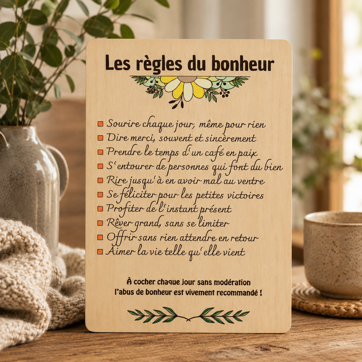 Les règles du bonheur