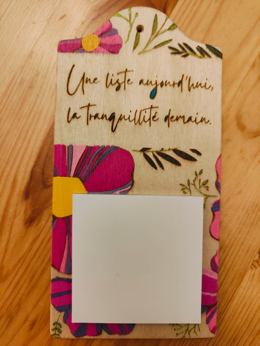 Support mural à post-it