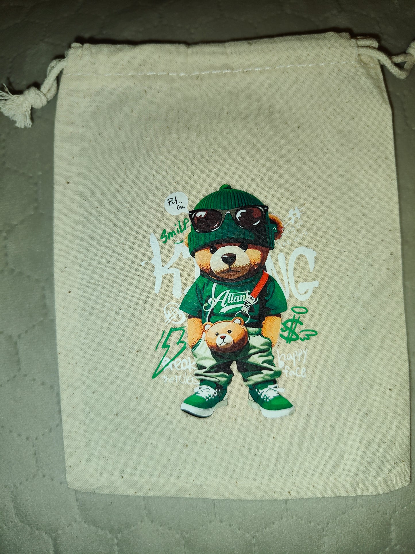 Sac à cordon ourson